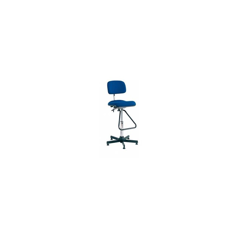 1 pcs - Bott Blue Vinyl Drafting Chair, 120kg Weight Capacity