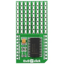 1 pcs - MikroElektronika MIKROE-1294, 8x8 Y Click LED Add On Board