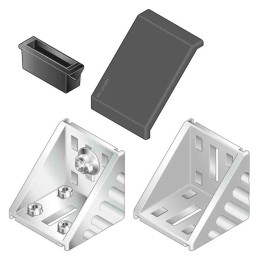 1 pcs - Bosch Rexroth M8 Mounting Bracket Connecting Component, Strut Profile 60 mm, Groove Size 10mm