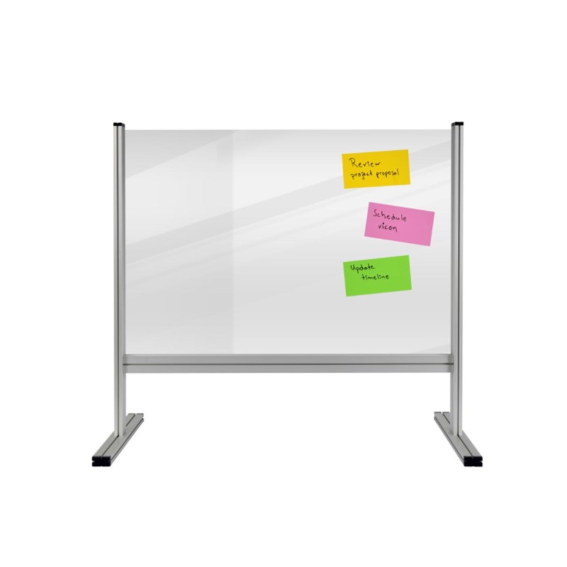 1 pcs - Legamaster Transparent Office Divider, 650mm Height, 800mm Width