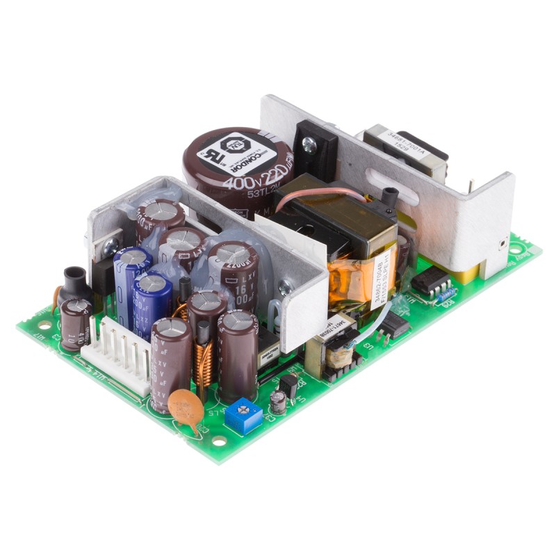 1 pcs - SL POWER CONDOR Switching Power Supply, GLC65EG, 5 V dc, 12 V dc, 24 V dc, 60W, Triple Output, 90 - 264V ac