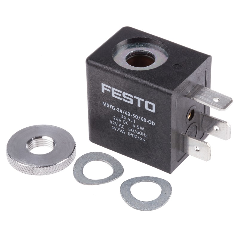 1 pcs - Festo 24 V dc, 42 V ac Solenoid Valve Coil