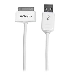 1 pcs - StarTech.com USB 2.0 Cable, Male USB A to Male Apple Dock Cable, 1m