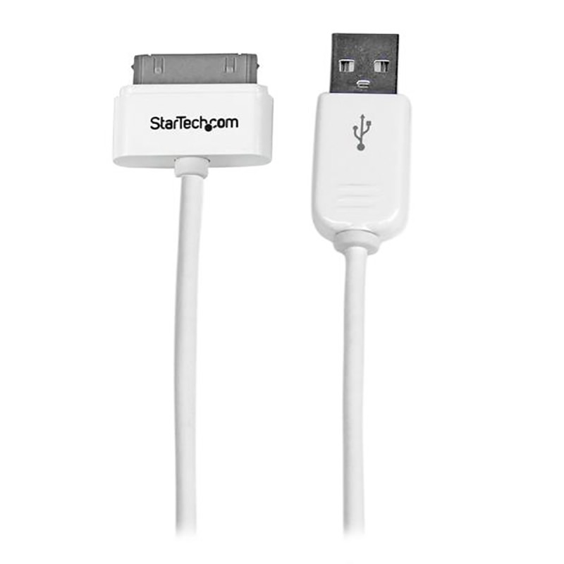 1 pcs - StarTech.com USB 2.0 Cable, Male USB A to Male Apple Dock Cable, 1m