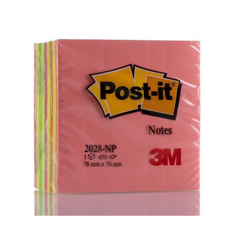 1 pcs - Post-It Pink Sticky Note, 76mm x 76mm