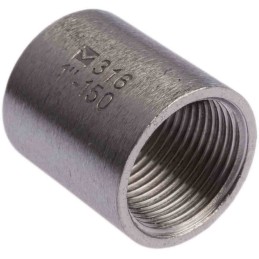 1 pcs - RS PRO Stainless Steel Pipe Fitting Socket, Female G 1in x Female G 1in