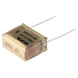 5 pcs - KEMET PME271 Paper Capacitor, 275V ac, ±10%, 330nF, Through Hole