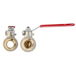 1 pcs - RS PRO Brass Full Bore, 2 Way, Ball Valve, BSPP 1/2in, 40 - 30bar Operating Pressure