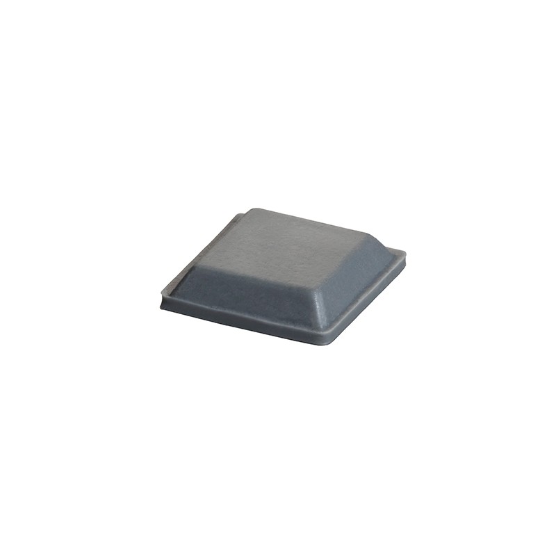 250 pcs : BS32GR05X10RP - BUMPER .50' SQUARE X .12' GRY