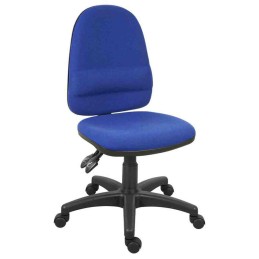 1 pcs - RS PRO Blue Fabric Typist Chair, 150kg Weight Capacity