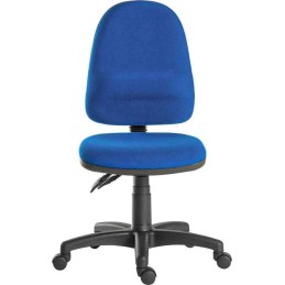 1 pcs - RS PRO Blue Fabric Typist Chair, 150kg Weight Capacity
