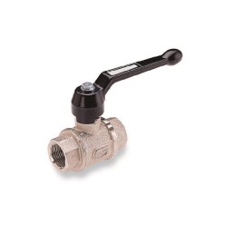 1 pcs - Norgren Nickel Plated Brass Full Bore, 2 Way, Ball Valve, Rp 1/2in, 0 - 60bar Operating Pressure