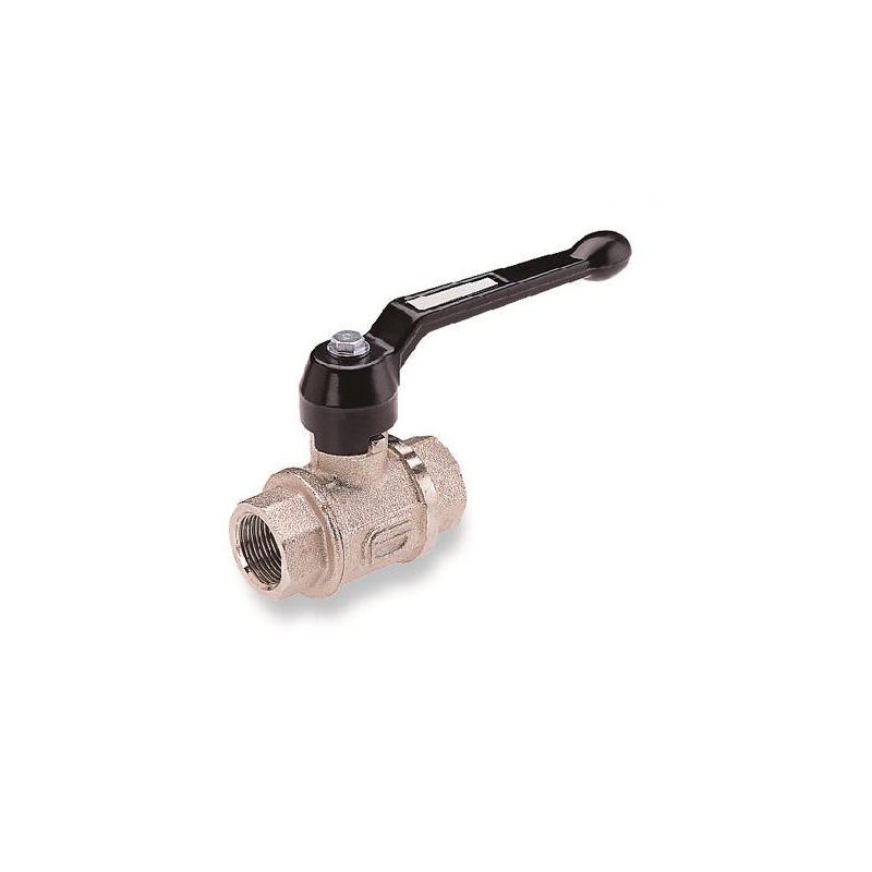 1 pcs - Norgren Nickel Plated Brass Full Bore, 2 Way, Ball Valve, Rp 1/2in, 0 - 60bar Operating Pressure