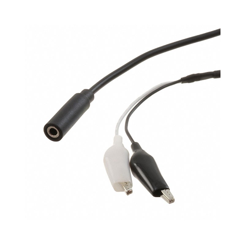 10 pcs : 4182 - Cable Assembly Barrel Plug, 3.5mm (1/8', 0.13') to Alligator Clips (2) 0.90' (275.0mm)