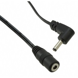 10 pcs : CA-2214 - Cable Assembly 1.35mm ID, 3.5mm OD Jack to Plug, Right Angle Flat 6.0' (1.83m)