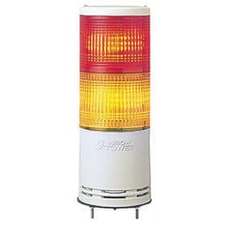 1 pcs - Schneider Electric Harmony XVC4 Series Red/Amber Signal Tower, 2 Lights, 24 V ac/dc, Surface Mount