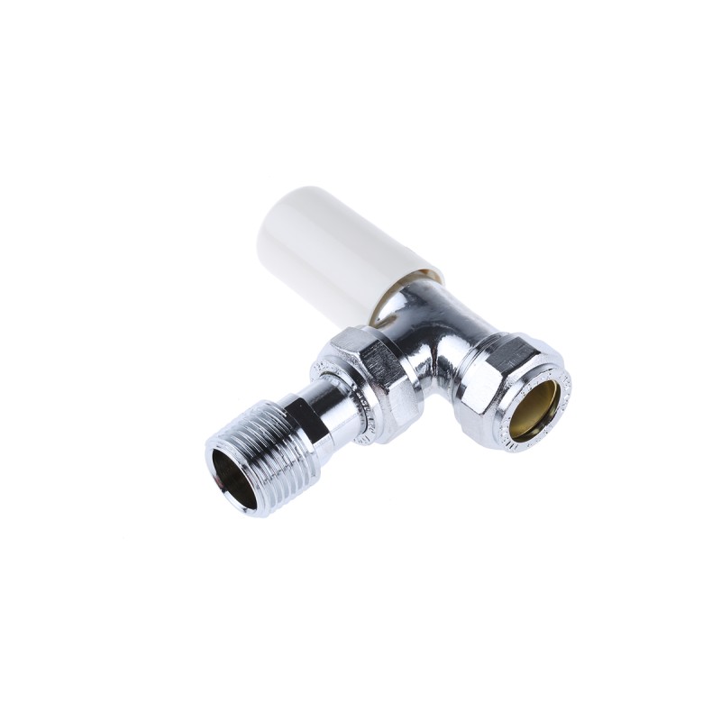 1 pcs - Pegler Yorkshire Chrome Plated Brass 15 mm Compression to 1/2 in BSP Manual Radiator Valve