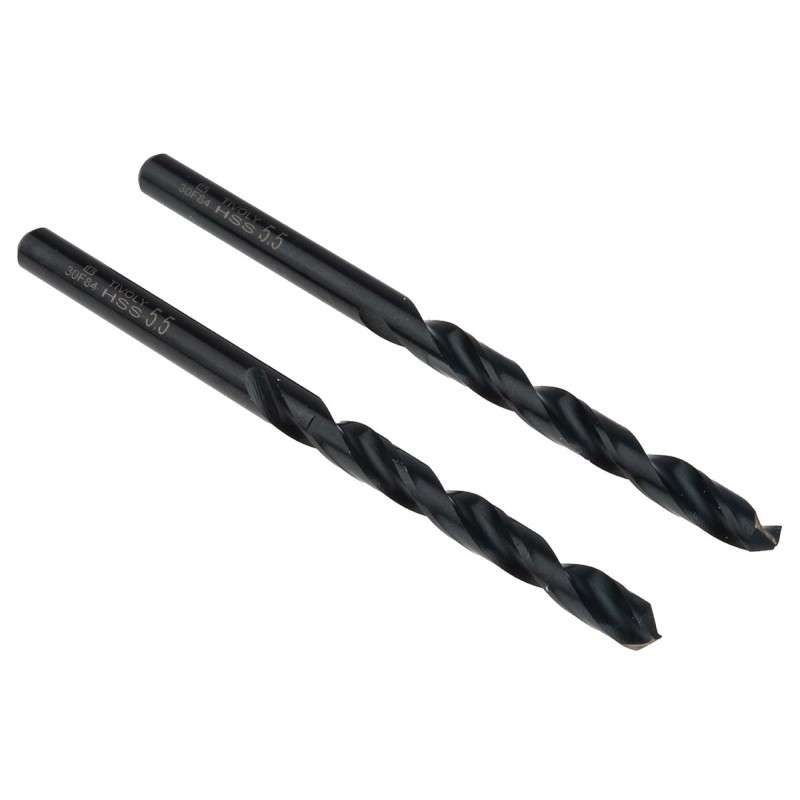 1 Box of 2 - Tivoly HSS Twist Drill Bit, 5.5mm Diameter
