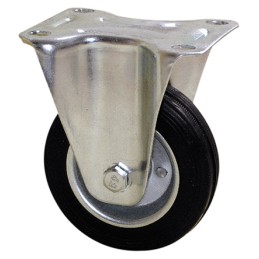 1 pcs - Guitel Hervieu Fixed Castor Wheel, 100kg Capacity, 100mm Wheel