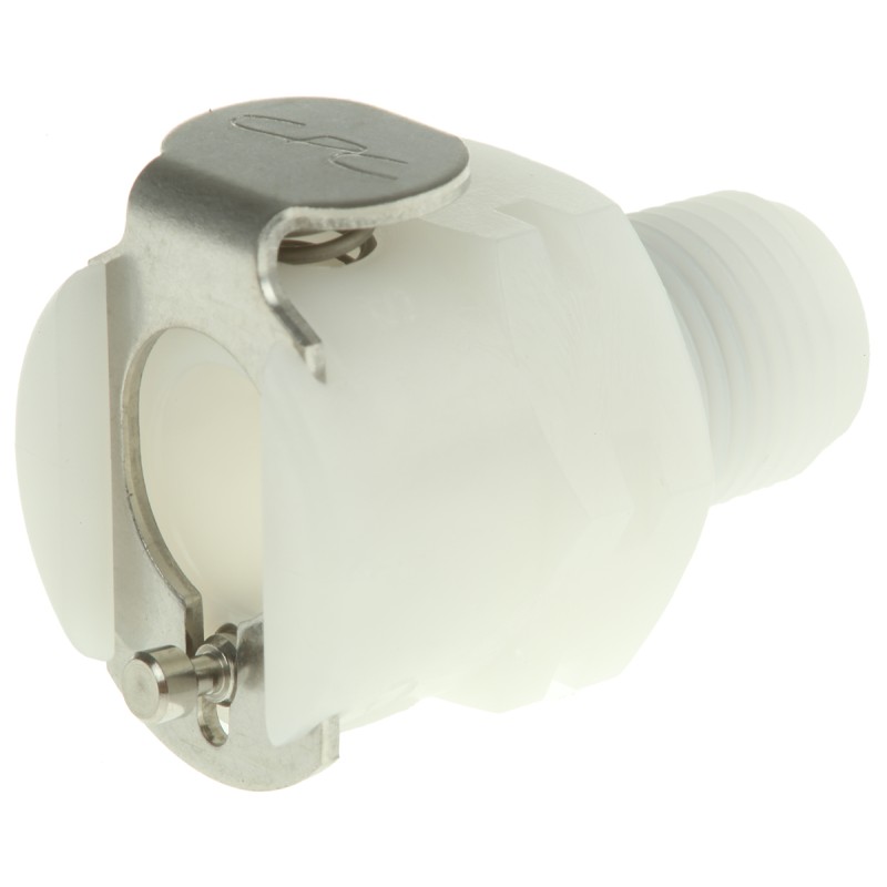 1 pcs - Colder Products Hose Connector, Straight Threaded Coupling, BSPT 1/8in, 8.3 bar