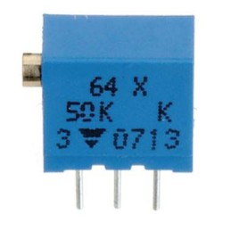 5 pcs - 10kΩ, Through Hole Trimmer Potentiometer 0.25 W @ 85 °C Top Adjust TT Electronics/BI, 64