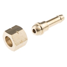 1 pcs - RS PRO Hose Connector Hose Tail Adaptor, BSP 3/8in