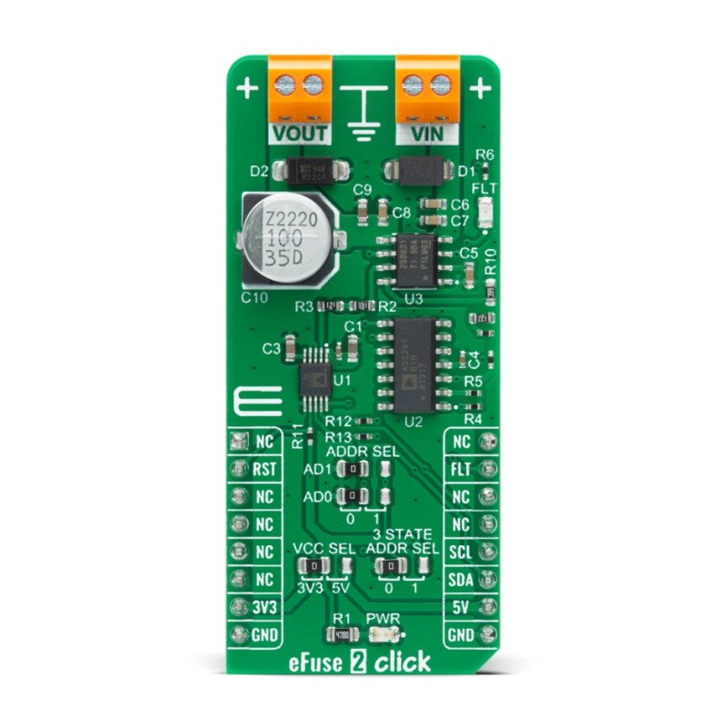 1 pcs - MikroElektronika eFuse 2 Click Power Management for TPS259631