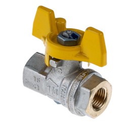 1 pcs - RS PRO Brass Full Bore, 2 Way, Ball Valve, BSPP 1/4in, 40 - 30bar Operating Pressure