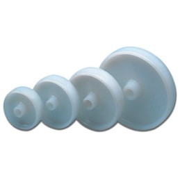 1 pcs - LAG White Polyamide Hygienic, Low Rolling Resistance, Non-Marking Trolley Wheel, 700kg