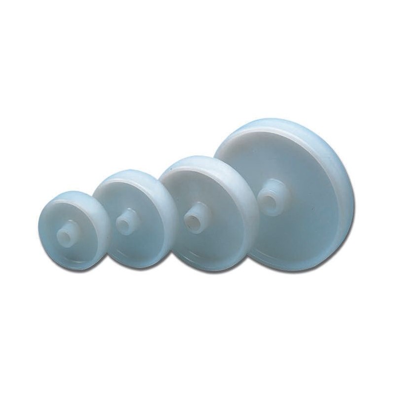 1 pcs - LAG White Polyamide Hygienic, Low Rolling Resistance, Non-Marking Trolley Wheel, 700kg