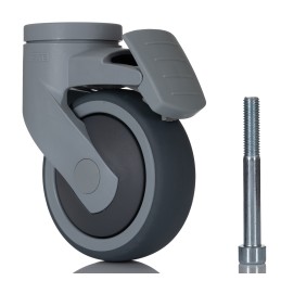 1 pcs - Tente Swivel Castor Wheel, 100kg Capacity, 100mm Wheel