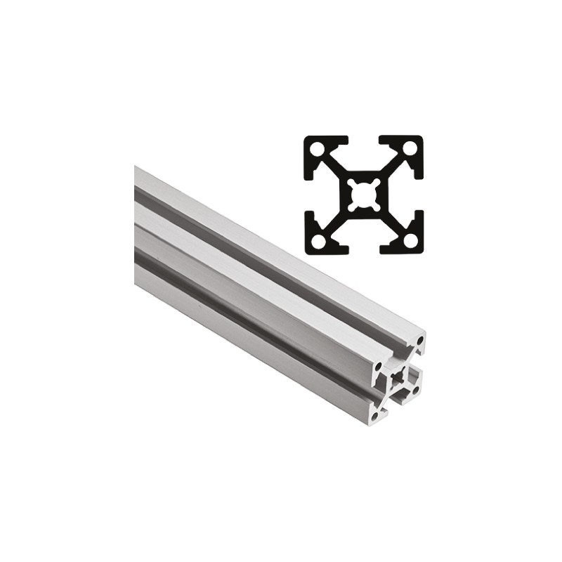 1 pcs - FlexLink Silver Aluminium Profile Strut, 22 x 22 mm, 5.6mm Groove, 1000mm Length, Series XD
