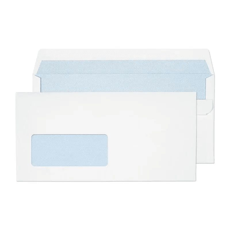 1 pcs - White DL Window Self-Seal Flap Mailing Envelope