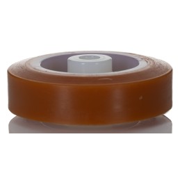 1 pcs - LAG Orange, White Polyurethane Abrasion Resistant, Hygienic, Laceration Resistant, Non-Marking Trolley Wheel, 120kg