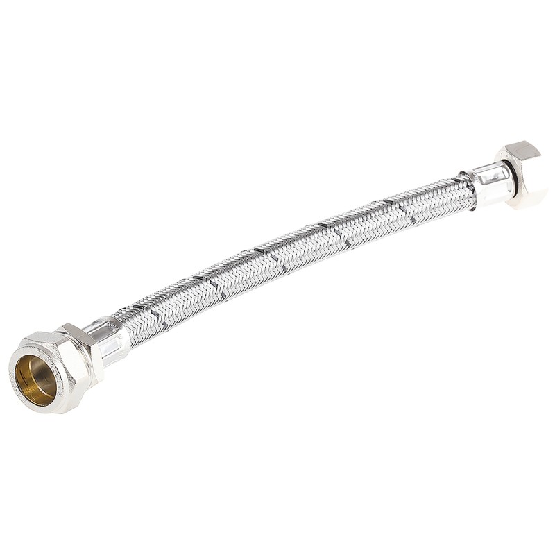 1 pcs - RS PRO Hose Assembly, Female BSP 3/4in to Compression 22mm, 15 bar, 300mm Long