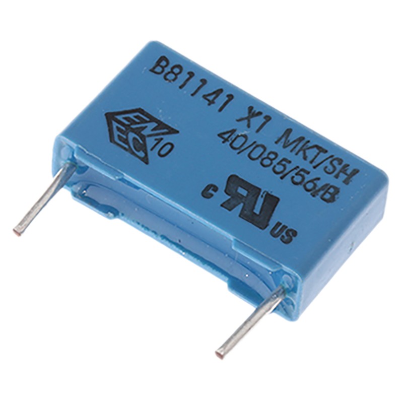 5 pcs - EPCOS B81141 Polyester Film Capacitor, 440V ac, ±20%, 10nF, Through Hole