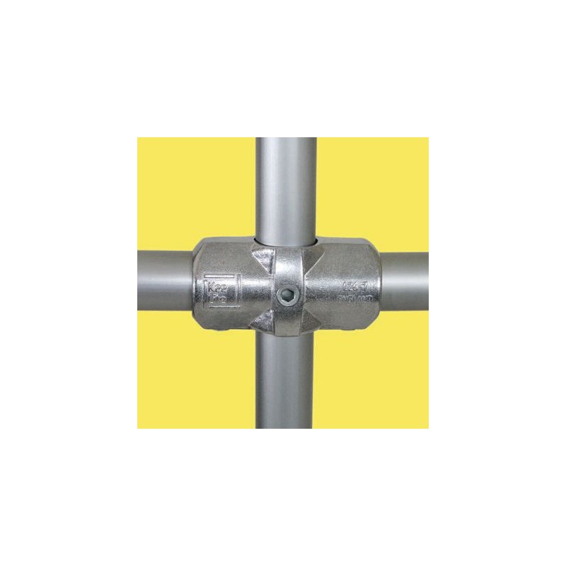 1 pcs - Kee Lite Cross Connector Connecting Component, Strut Profile Type 6, Round Tube Size Type 6