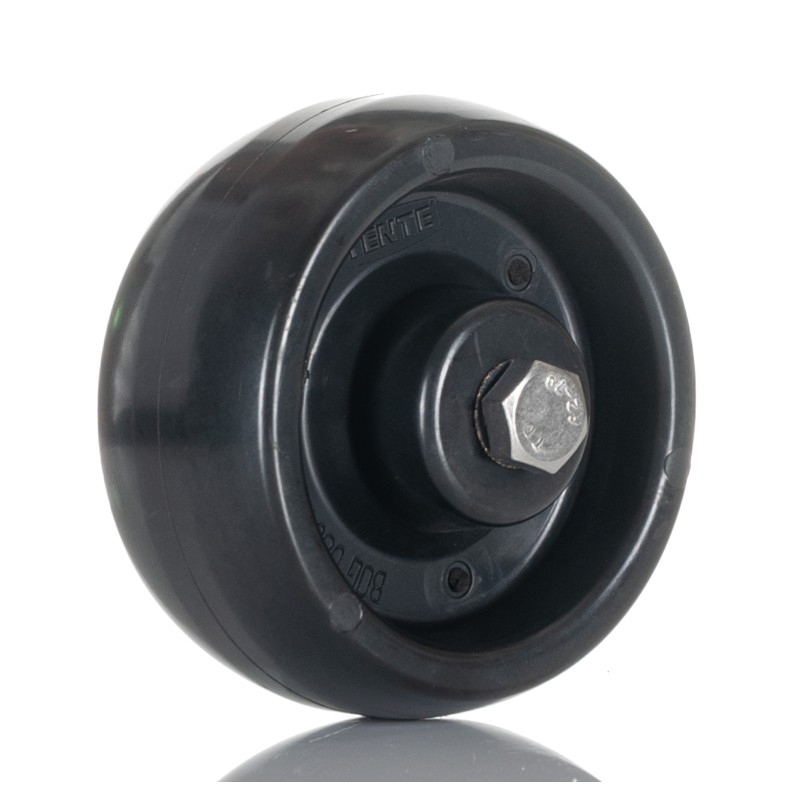 1 pcs - Tente Black Corrosion Resistant Trolley Wheel, 100kg