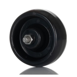 1 pcs - Tente Black Corrosion Resistant Trolley Wheel, 100kg