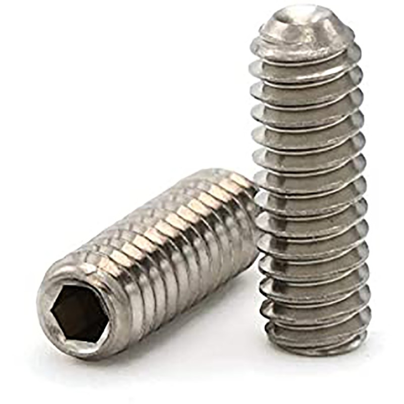 10 pcs - Steel Socket 1-8in x 3in Grub Screw