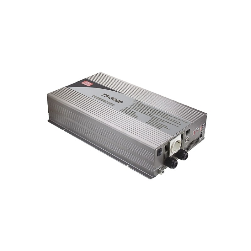 1 pcs - MEAN WELL Pure Sine Wave 3000W Power Inverter, 10.5 - 15V dc Input, 230V ac Output