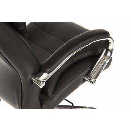 1 pcs - RS PRO Black Leather Executive Chair, 120kg Weight Capacity