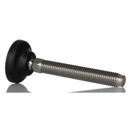 1 pcs - RS PRO M12 Stainless Steel Adjustable Foot, 1000kg Static Load Capacity 30° Tilt Angle