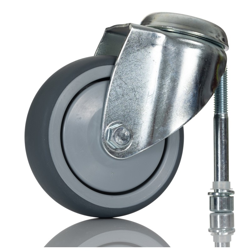 1 pcs - Tente Swivel Castor Wheel, 80kg Capacity, 100mm Wheel