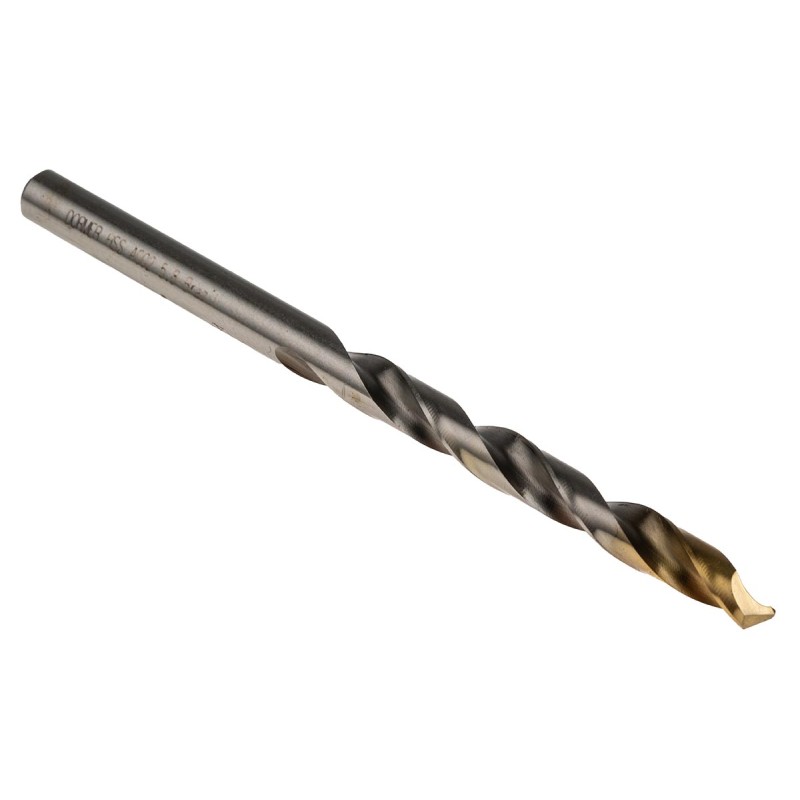 1 Box of 5 - Dormer A002 Series HSS-TiN Twist Drill Bit, 5.8mm Diameter, 93 mm Overall