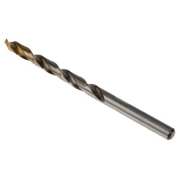 1 Box of 5 - Dormer A002 Series HSS-TiN Twist Drill Bit, 6.1mm Diameter, 101 mm Overall