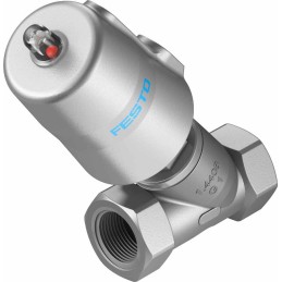 1 pcs - Festo Angle Seat type Pneumatic Actuated Valve, BSP 1in, 10 bar