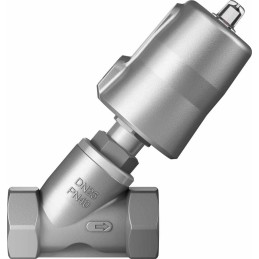 1 pcs - Festo Angle Seat type Pneumatic Actuated Valve, BSP 1in, 10 bar