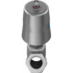 1 pcs - Festo Angle Seat type Pneumatic Actuated Valve, BSP 1in, 10 bar