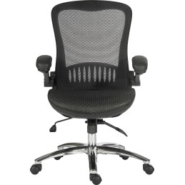 1 pcs - RS PRO Black Mesh Executive Chair, 150kg Weight Capacity